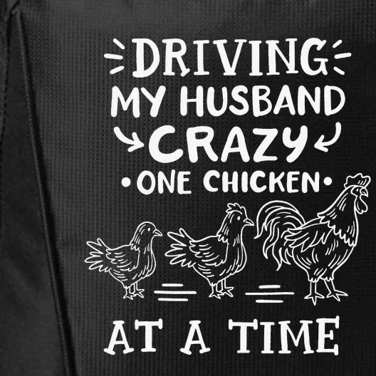 Crazy Chicken Lady Funny Chicken City Backpack