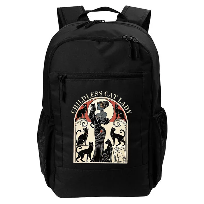 Childless Cat Ladies Cat Karma Retro Funny Daily Commute Backpack