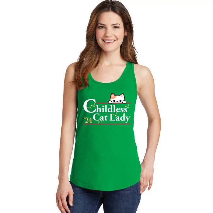 Childless Cat Lady For President Ladies Essential Tank