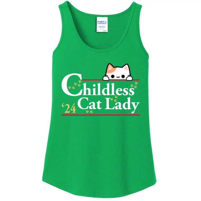 Childless Cat Lady For President Ladies Essential Tank