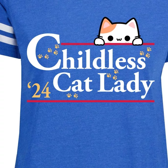 Childless Cat Lady For President Enza Ladies Jersey Football T-Shirt