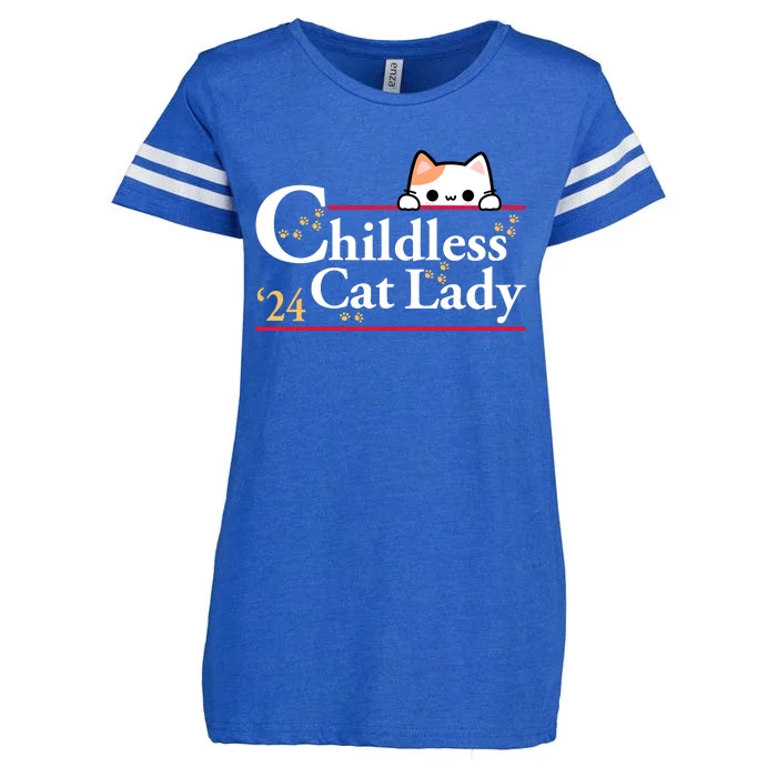 Childless Cat Lady For President Enza Ladies Jersey Football T-Shirt