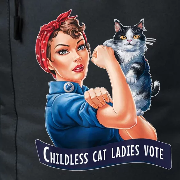 Childless Cat Ladies Vote Rosie The Riveter Daily Commute Backpack