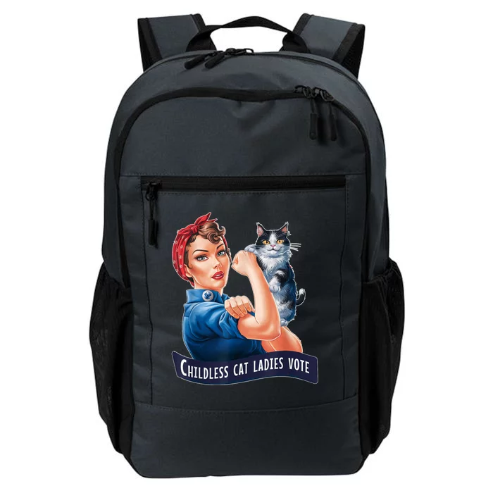 Childless Cat Ladies Vote Rosie The Riveter Daily Commute Backpack