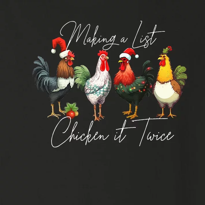 Christmas Chicken Lover Xmas Santa Hat Light Funny Farm Toddler Long Sleeve Shirt