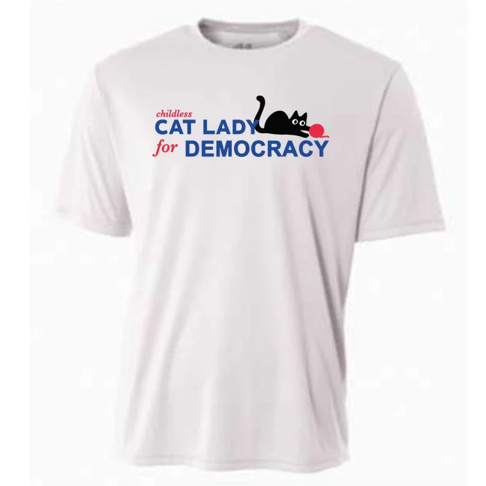 Childless Cat Lady Voting Election 2024 Usa Cooling Performance Crew T-Shirt