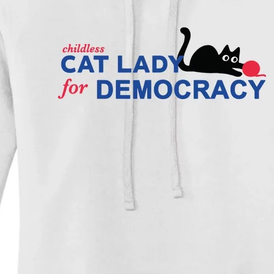 Childless Cat Lady Voting Election 2024 Usa Women's Pullover Hoodie