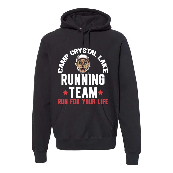 Camp Crystal Lake Running Team Graphic Premium Hoodie