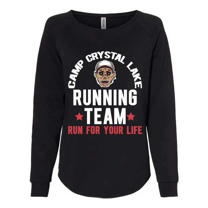 Camp Crystal Lake Running Team Graphic Womens California Wash Sweatshirt