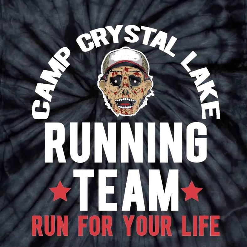 Camp Crystal Lake Running Team Graphic Tie-Dye T-Shirt