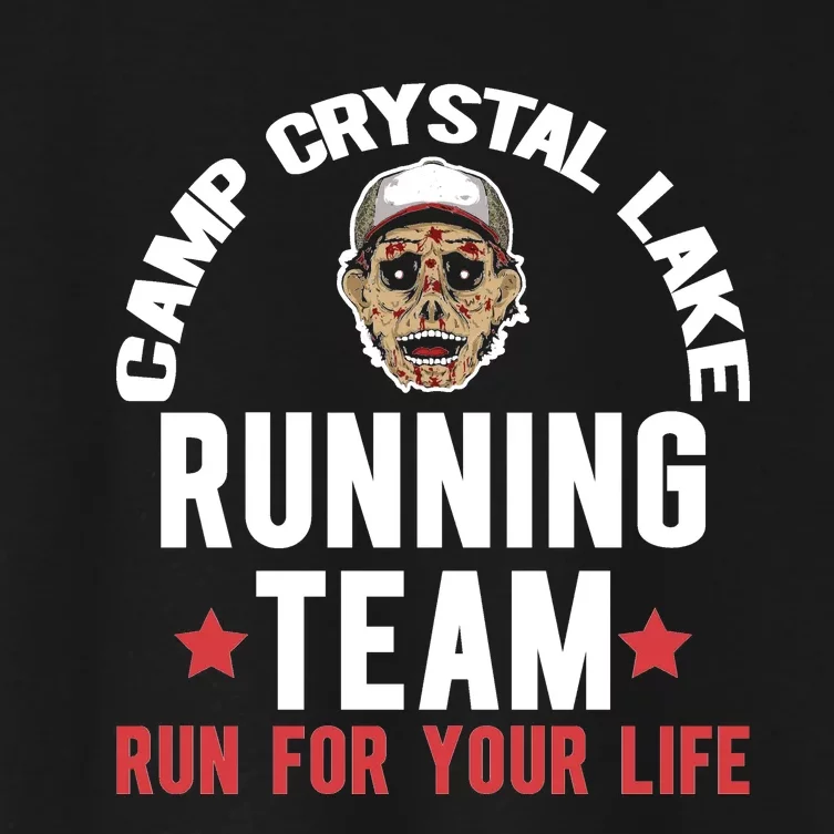 Camp Crystal Lake Running Team Graphic Women's Crop Top Tee