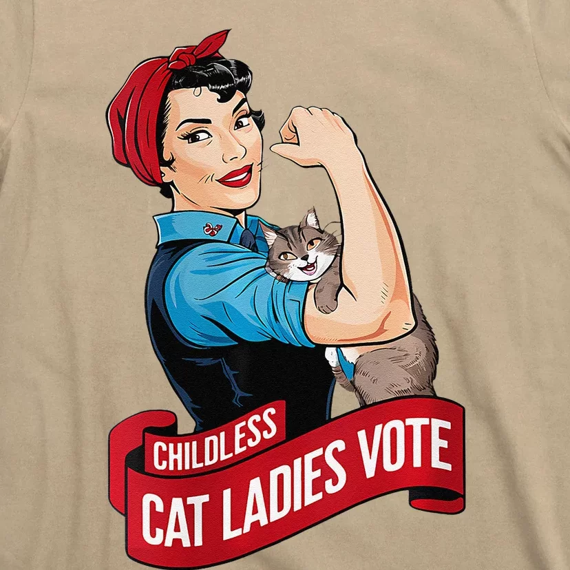 Childless Cat Ladies Vote Rosie Cat Funny T-Shirt