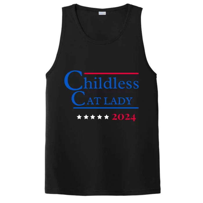 Childless Cat Lady For President Performance Tank