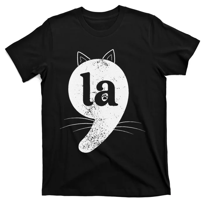 Cat Comma La Kamala Harris For President 2024 Election Gift T-Shirt