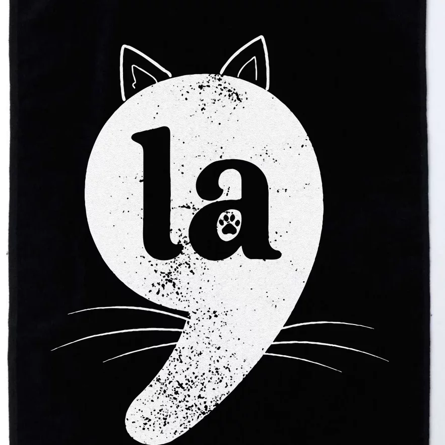 Cat Comma La Kamala Harris For President 2024 Election Gift Platinum Collection Golf Towel