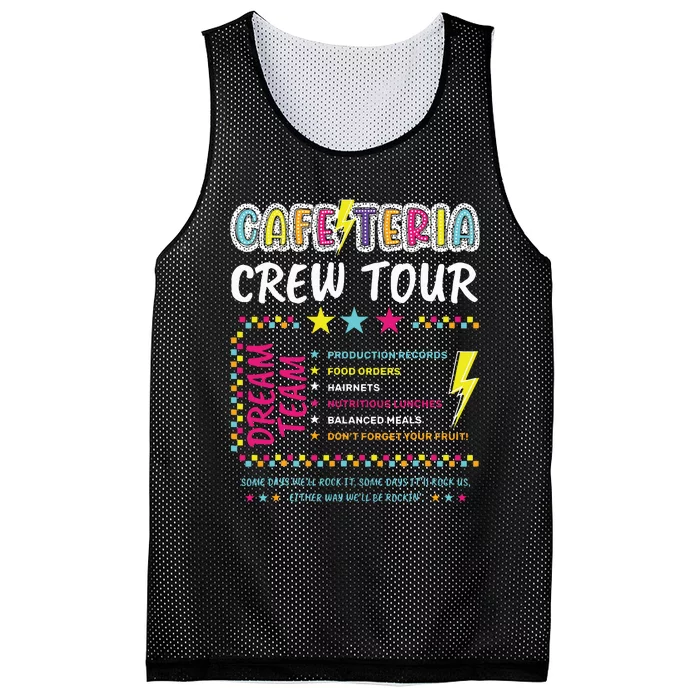 Cafeteria Crew Lunch Lady Dream Team Back To School Mesh Reversible Basketball Jersey Tank