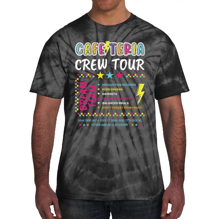 Cafeteria Crew Lunch Lady Dream Team Back To School Tie-Dye T-Shirt