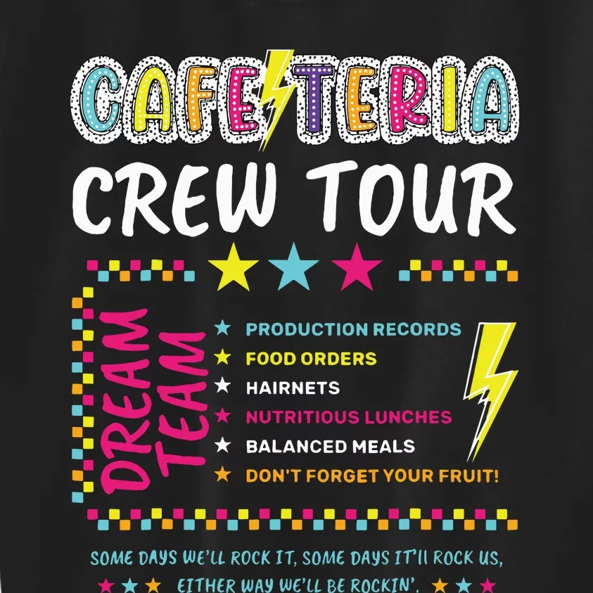 Cafeteria Crew Lunch Lady Dream Team Back To School Kids Sweatshirt