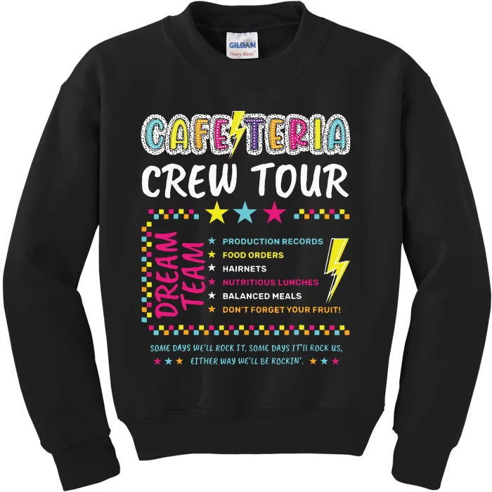 Cafeteria Crew Lunch Lady Dream Team Back To School Kids Sweatshirt