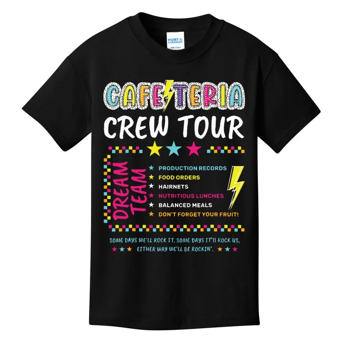 Cafeteria Crew Lunch Lady Dream Team Back To School Kids T-Shirt