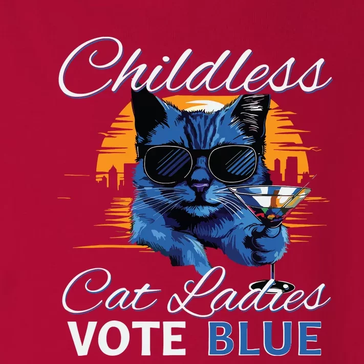 Childless Cat Ladies Vote Blue In November Kamala President Toddler Long Sleeve Shirt