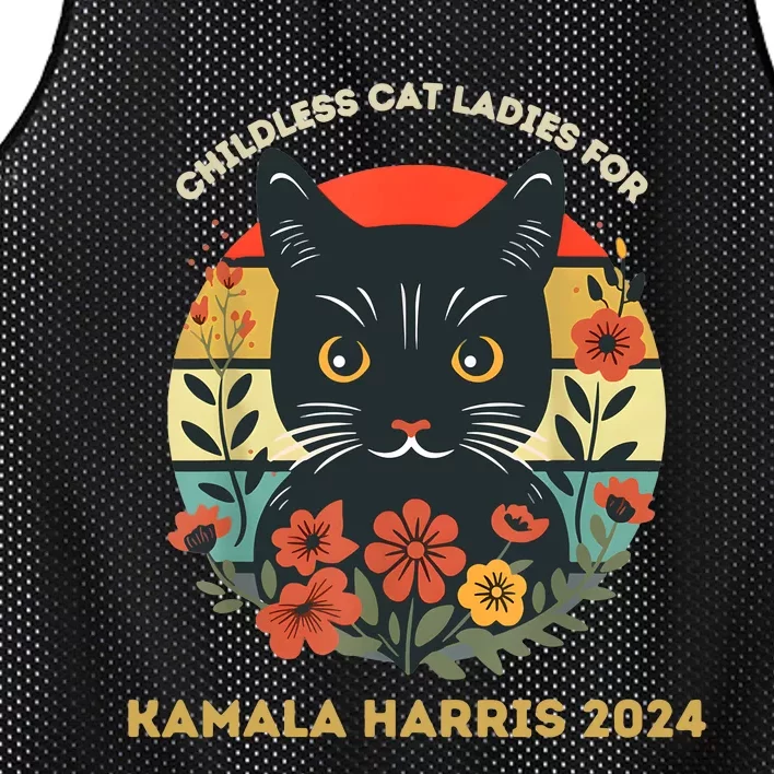 Childless Cat Ladies For Kamala 2024 Mesh Reversible Basketball Jersey Tank