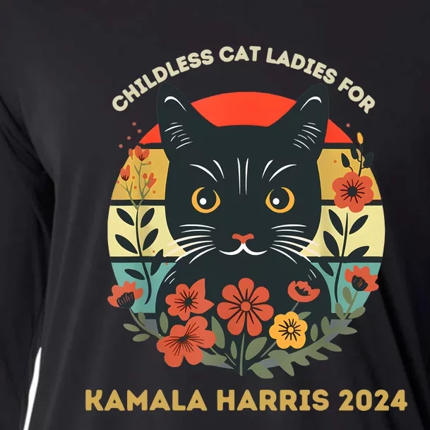 Childless Cat Ladies For Kamala 2024 Cooling Performance Long Sleeve Crew