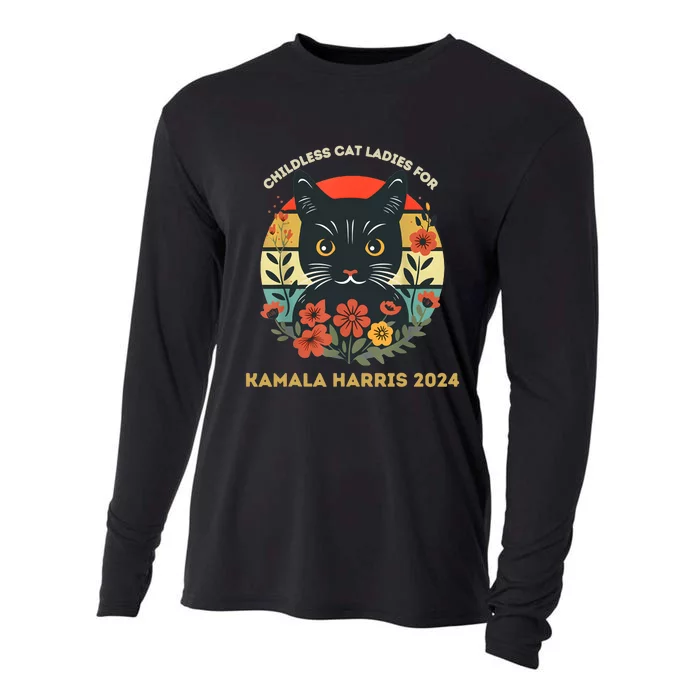 Childless Cat Ladies For Kamala 2024 Cooling Performance Long Sleeve Crew