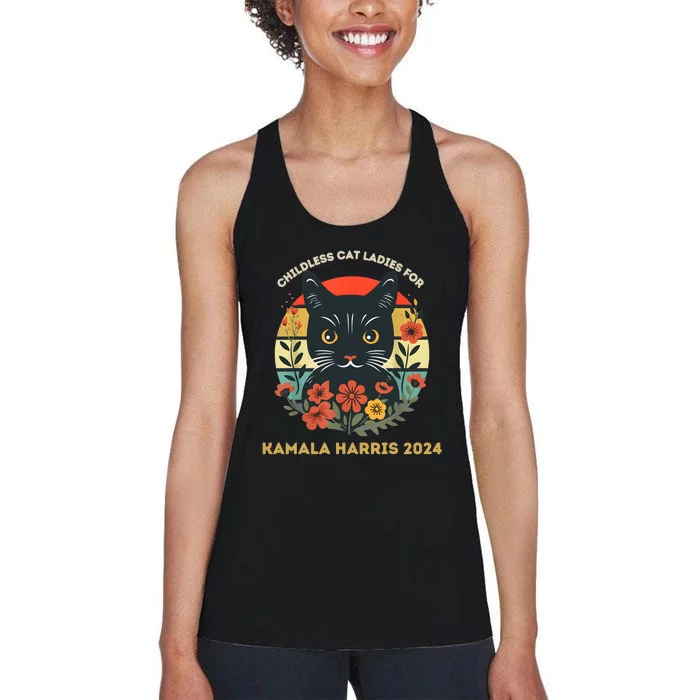 Childless Cat Ladies For Kamala 2024 Women's Racerback Tank