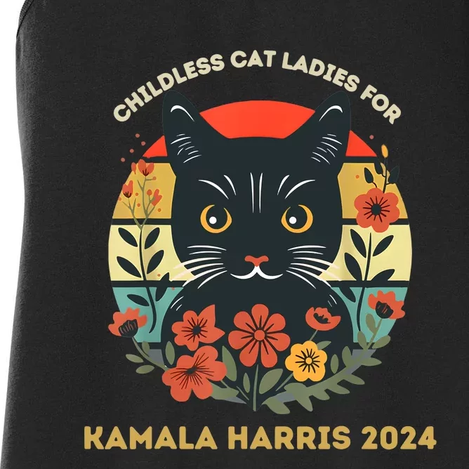 Childless Cat Ladies For Kamala 2024 Women's Racerback Tank