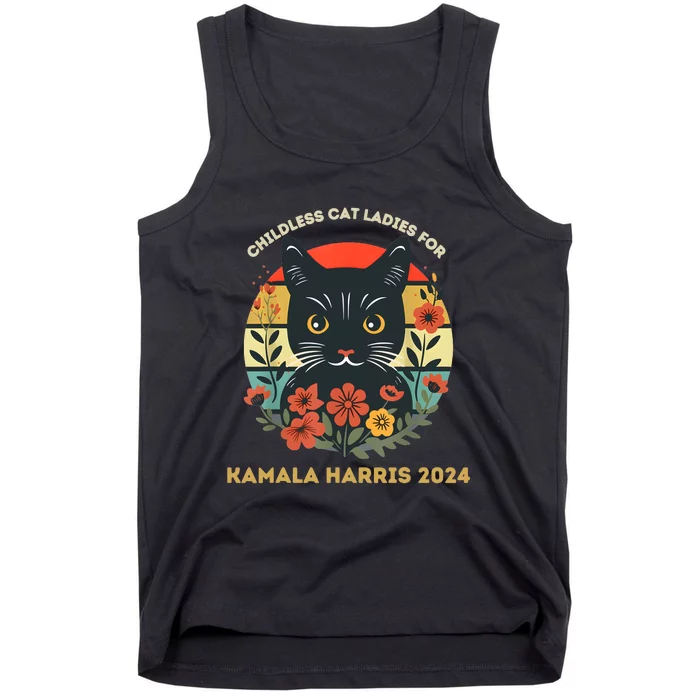 Childless Cat Ladies For Kamala 2024 Tank Top