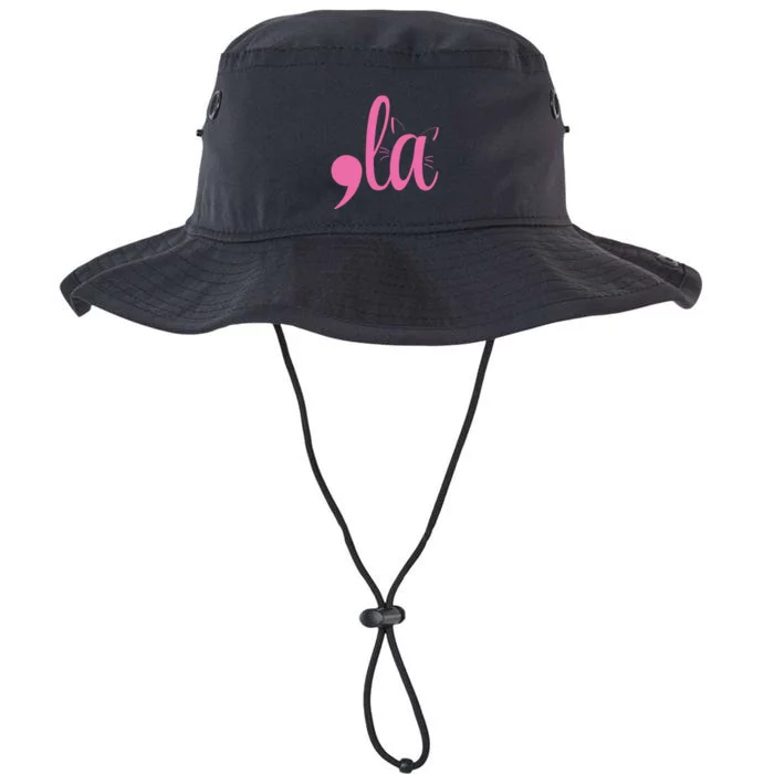 Cute Cat Lady Comma + La  La Vote Pro Kamala Harris 2024 Legacy Cool Fit Booney Bucket Hat