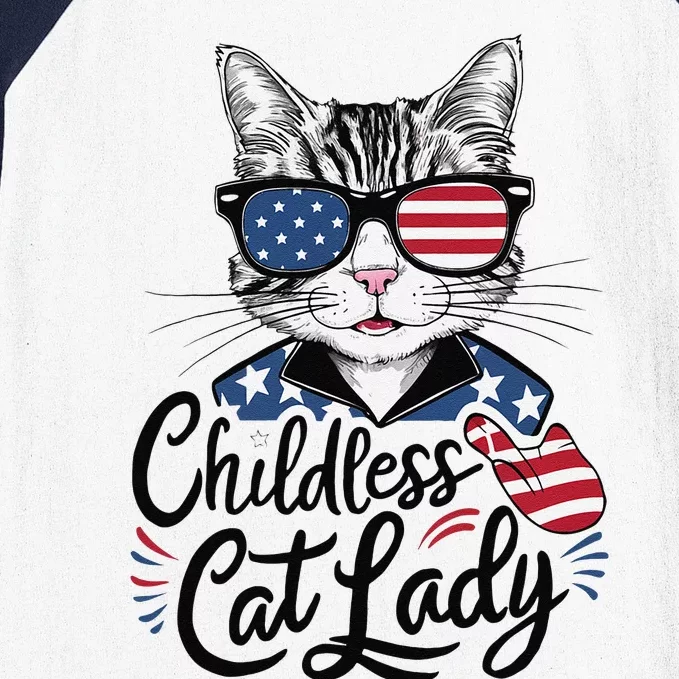 Childless Cat Lady Baseball Sleeve Shirt