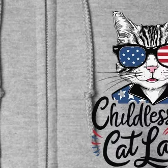 Childless Cat Lady Full Zip Hoodie