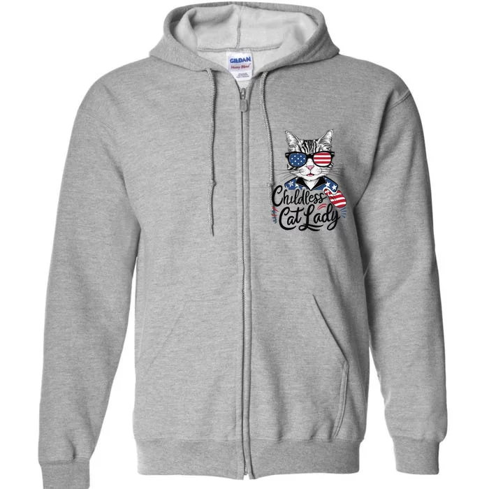 Childless Cat Lady Full Zip Hoodie