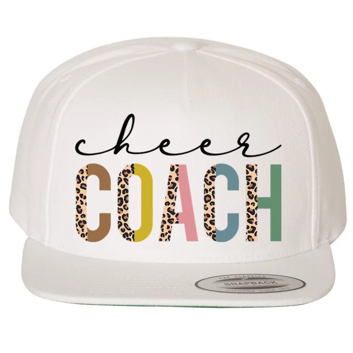 Cheer Coach Leopard Cheerleading Props Cute Cheer For Coach Wool Snapback Cap