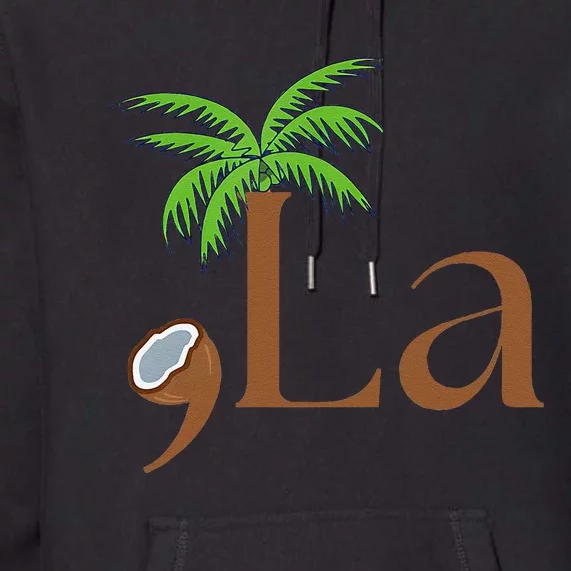 Coconut Comma + La 2024 Gift Funny Premium Hoodie