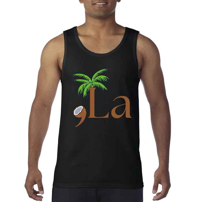 Coconut Comma + La 2024 Gift Funny Tank Top