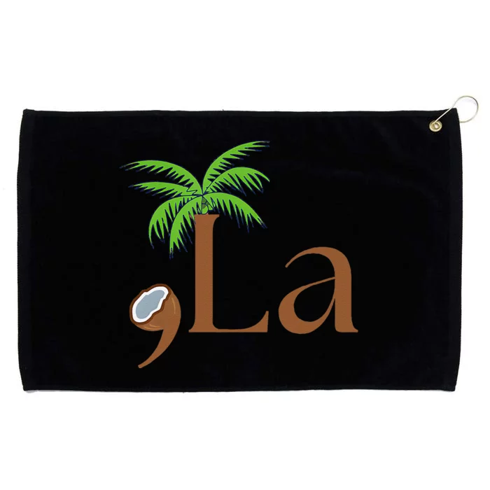 Coconut Comma + La 2024 Gift Funny Grommeted Golf Towel