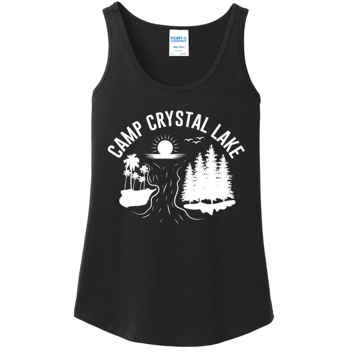 Camp Crystal Lake Graphic Art Ladies Essential Tank