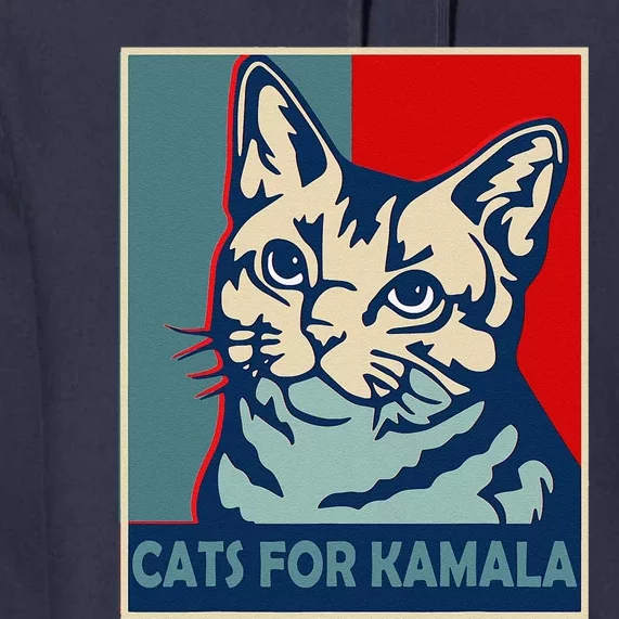 Childless Cat Lady Is Voting Kamala Harris President 2024 Premium Hoodie