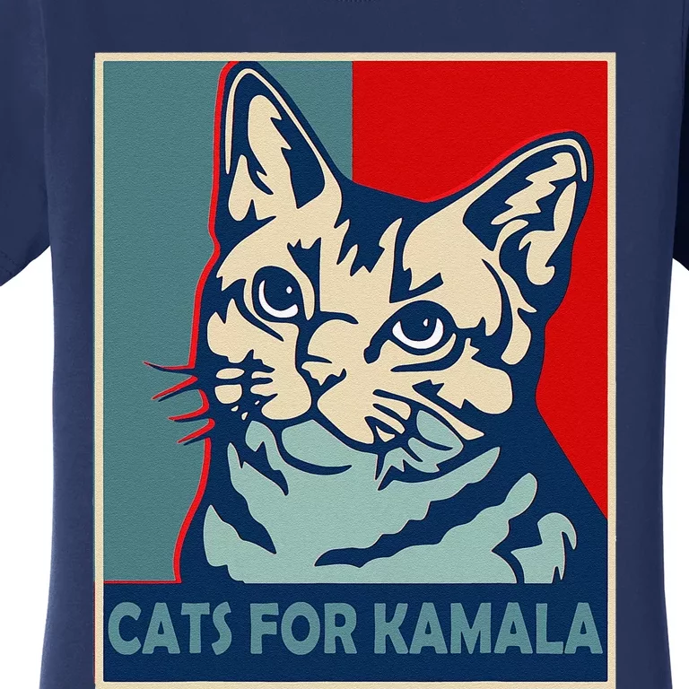 Childless Cat Lady Is Voting Kamala Harris President 2024 Women's T-Shirt