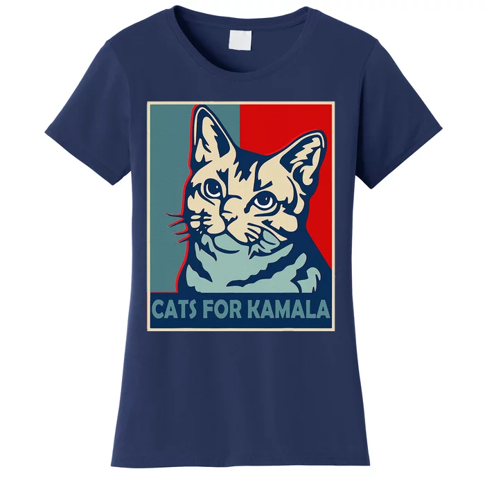 Childless Cat Lady Is Voting Kamala Harris President 2024 Women's T-Shirt