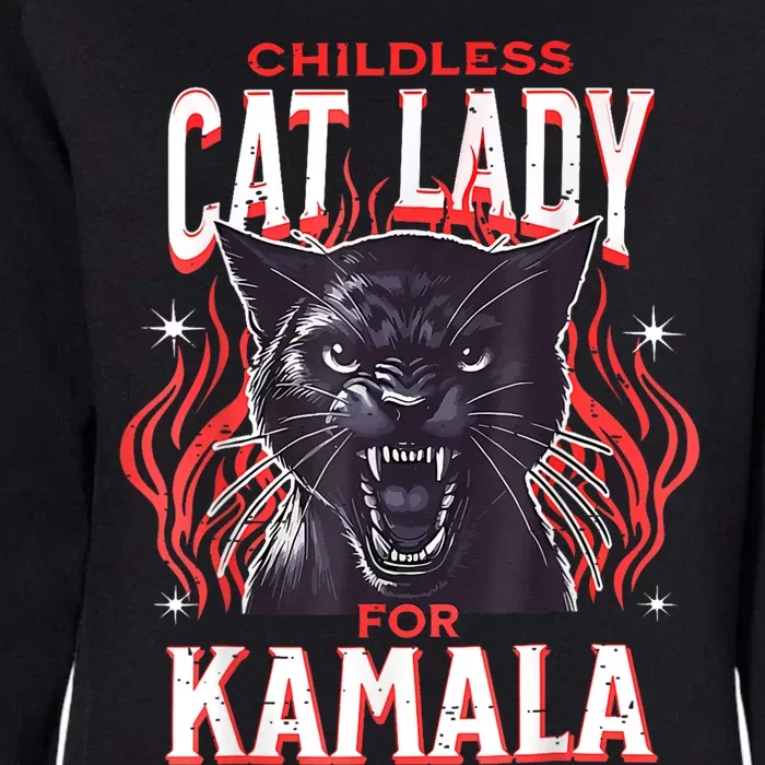 Childless Cat Ladies Against Fascism Womens California Wash Sweatshirt