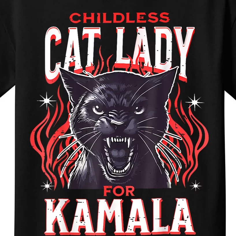 Childless Cat Ladies Against Fascism Kids T-Shirt