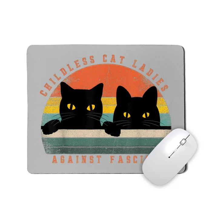 Childless Cat Ladies Against Fascism Mousepad