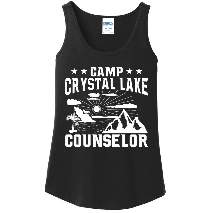 Camp Crystal Lake Counselor Graphic Ladies Essential Tank