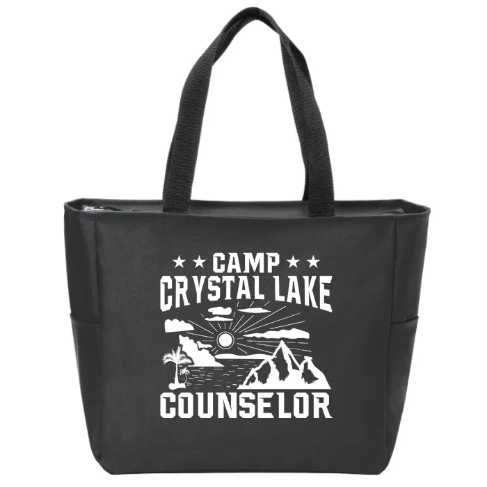 Camp Crystal Lake Counselor Graphic Zip Tote Bag