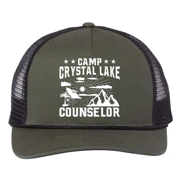 Camp Crystal Lake Counselor Graphic Retro Rope Trucker Hat Cap