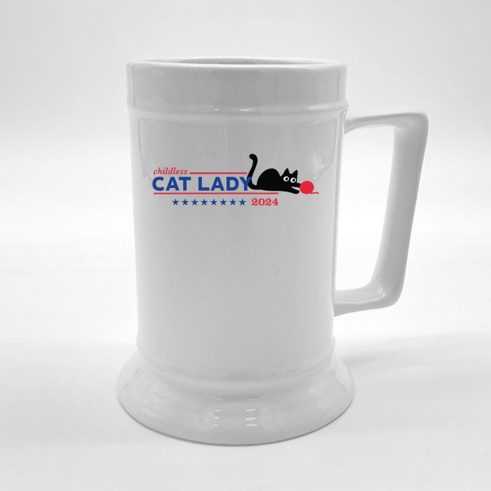 Childless Cat Lady Voting Election 2024 Usa Gift Front & Back Beer Stein